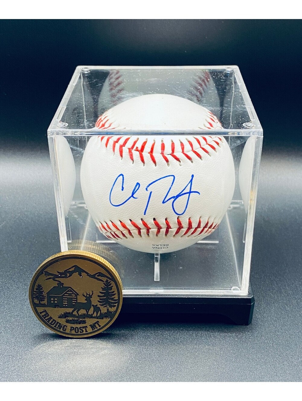 Cal Raleigh Signed Baseball In Case With COA (PC489610)